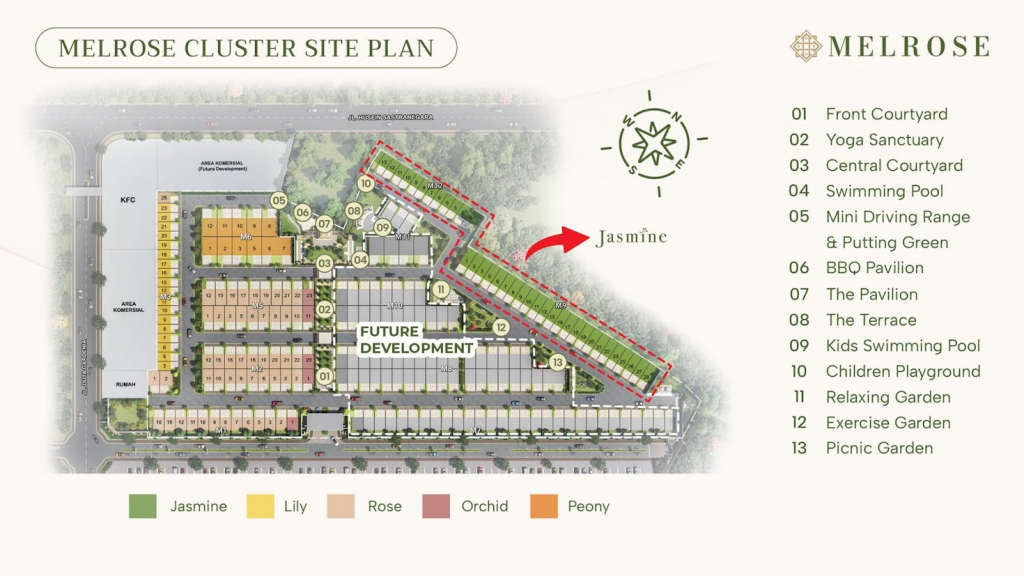 Siteplan Jasmine Melrose Duta Garden